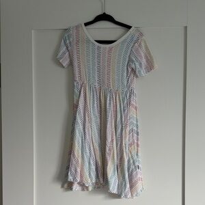 Kyte Baby Twirl Dress Rainbow Herringbone